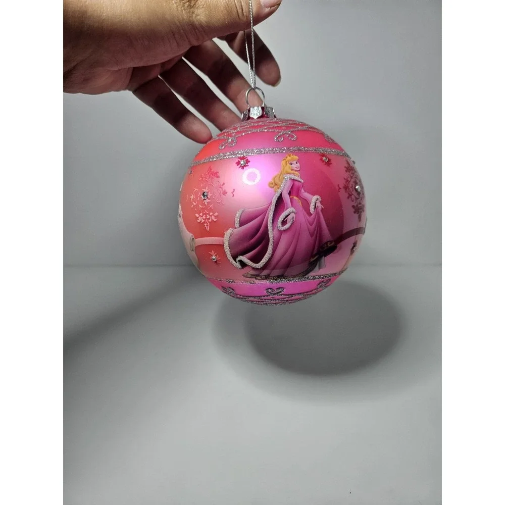 Disney Princess Cinderella Glass Christmas Ornament Large 5